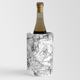 Virginia Beach White Map Wine Chiller