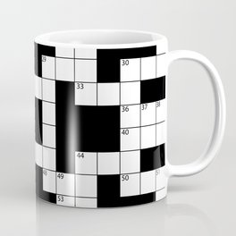 Cool Crossword Pattern Mug