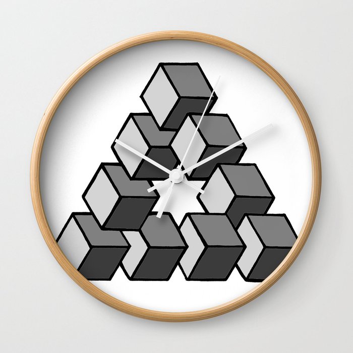 Impossible Cubes Wall Clock