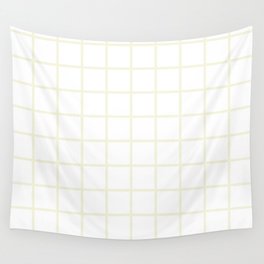 GRID (BEIGE & WHITE) Wall Tapestry