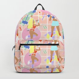 Neon 80's Fitness in Pastel Backpack