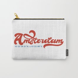 Amsterdam 70s Script Carry-All Pouch