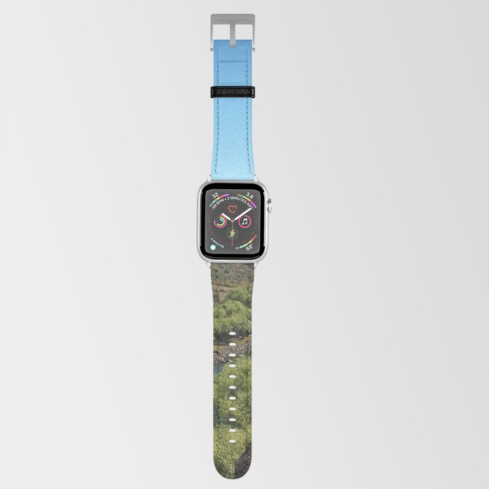 Argentina Photography - Blue River Going Through The Dry Savannah Apple Watch Band