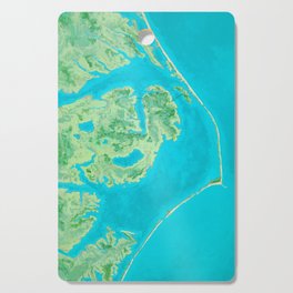 Outer Banks from Above Cutting Board