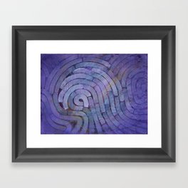 'Careful Where You Stand, In Violet' Framed Art Print