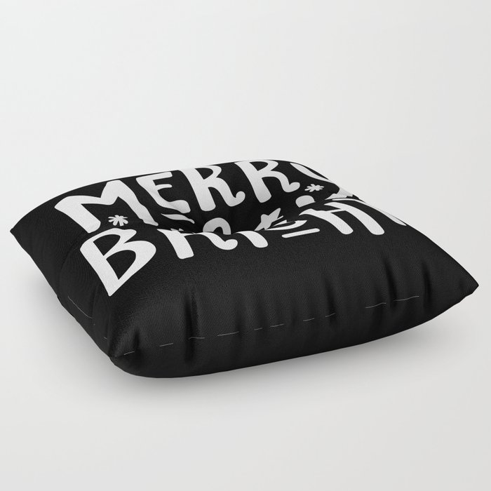 Merry and Bright (white) Floor Pillow