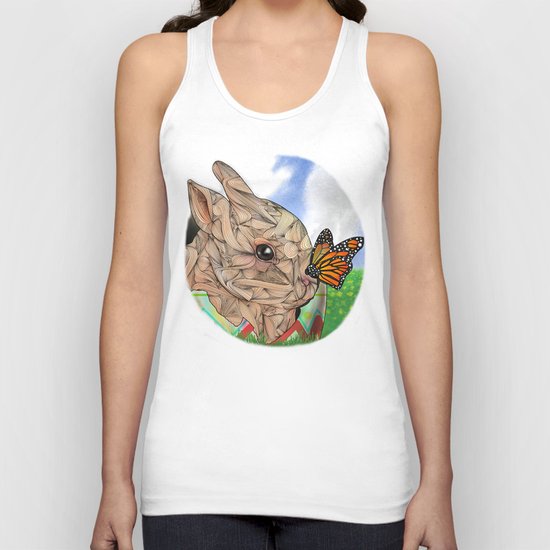 Bunny and Butterfly Unisex Tank Top