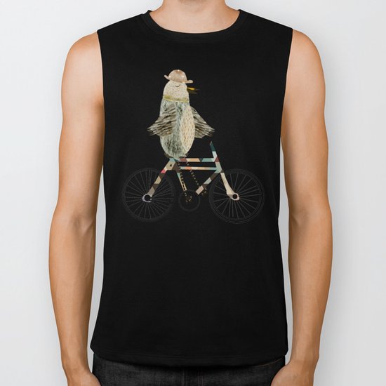 dashing mr tweet Biker Tank
