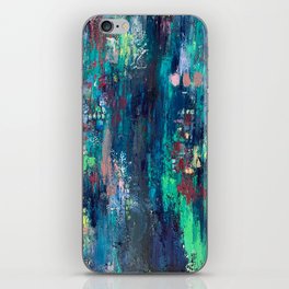 dissonance, abstract painting iPhone Skin