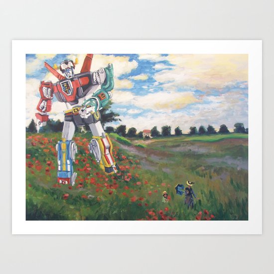 Voltron Dans Les Coquelicots Art Print