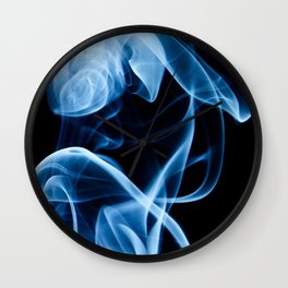 Blue Smoke Wall Clock