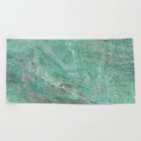 Alfetta verde - turquoise stone Beach Towel