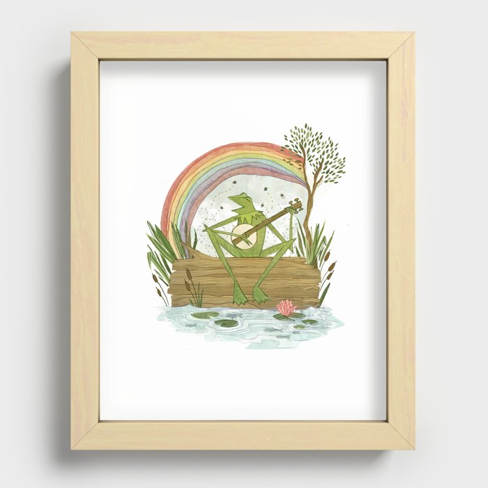 Rainbow Connection Recessed Framed Print