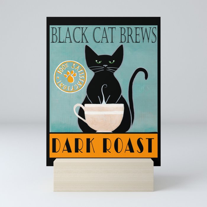 Black Cat Brews Mini Art Print