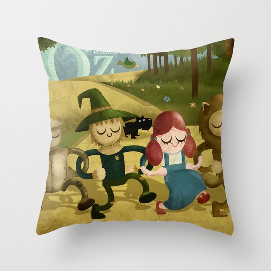 Wizard of Oz fan art Throw Pillow