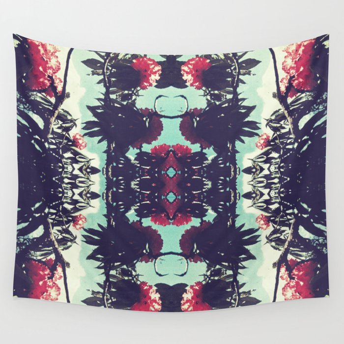 Turquoise Jewels Wall Tapestry