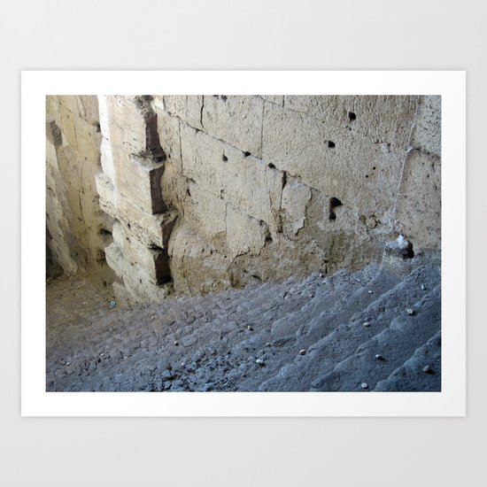 Stairway from the past. Art Print