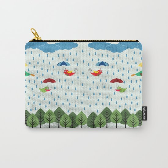 Birds in the rain. Carry-All Pouch