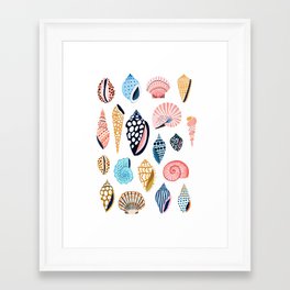 Under the Sea Shells Framed Art Print