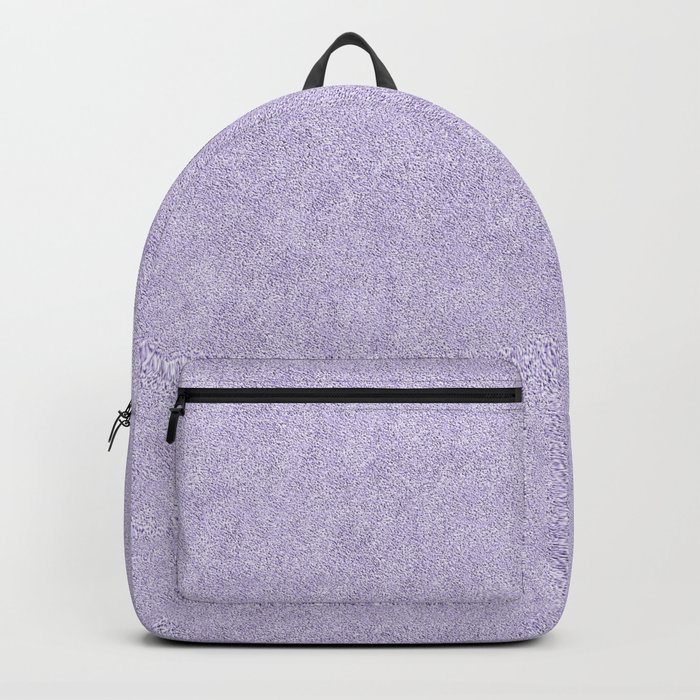 Nappy Faux Velvet in Pale Lilac Backpack