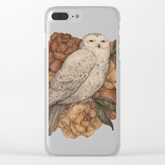 Snowy Owl Clear iPhone Case