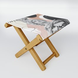 Athena Fan Palm Finesse #1 #wall #art #society6 Folding Stool