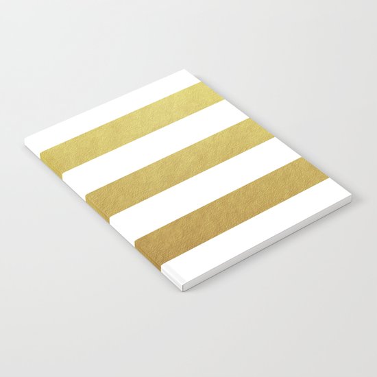 gold stripes Notebook