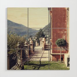 Terrace in the Mountains Wood Wall Art