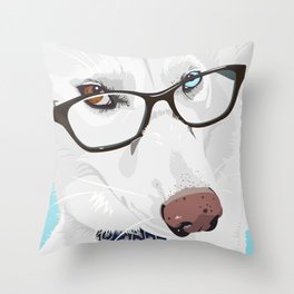 The Smartest Siberian Husky Throw Pillow