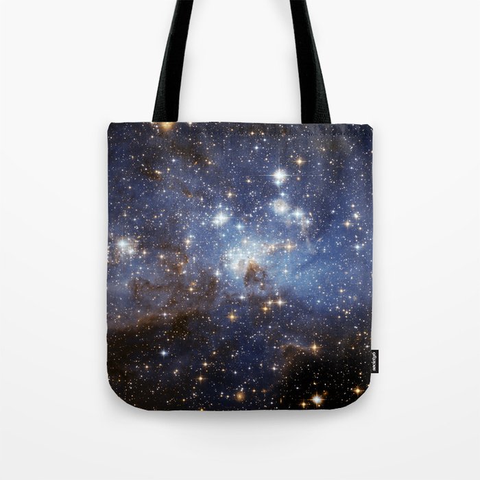 LH 95 stellar nursery in the Large Magellanic Cloud (NASA/ESA Hubble Space Telescope) Tote Bag