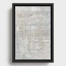 White on White I by John Beard Framed Canvas