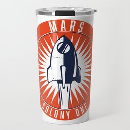 Mars Colony One logo Travel Mug