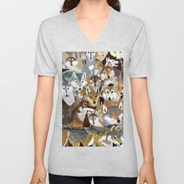 Wolves o´clock (Time to Wolf) V Neck T Shirt