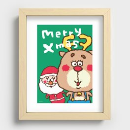  Christmas poster Recessed Framed Print