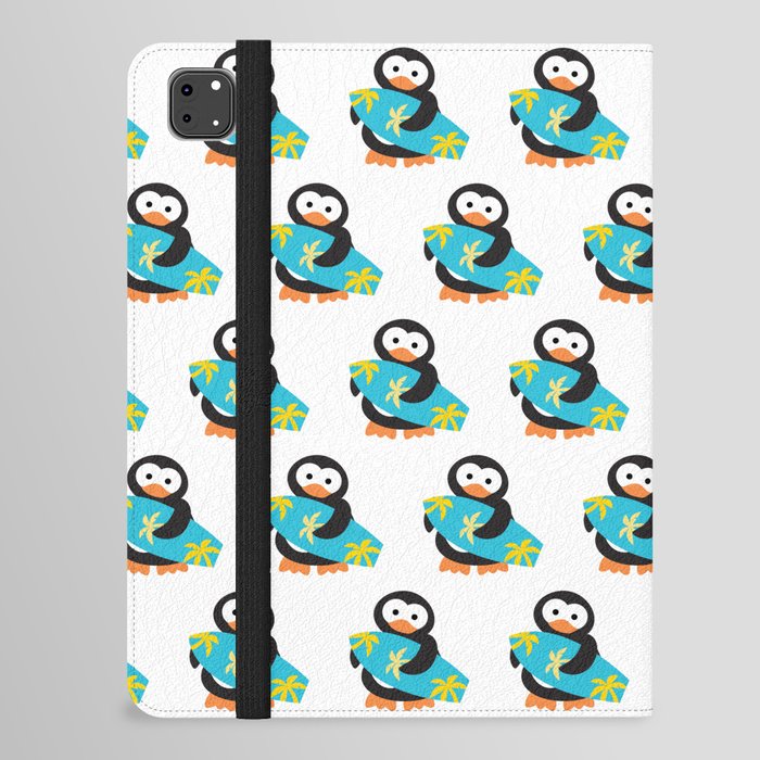 Surfing penguin pattern iPad Folio Case