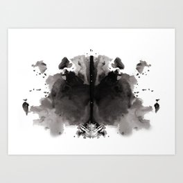 Rorschach test 4 Art Print