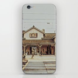 Small country train station iPhone Skin