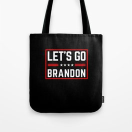 Let’s Go Brandon Conservative US Flag Merica Tote Bag