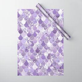 Mermaid Scales, Aesthetic Purple Wrapping Paper