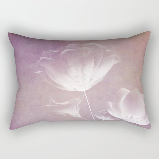 SATIN FLORAL Rectangular Pillow
