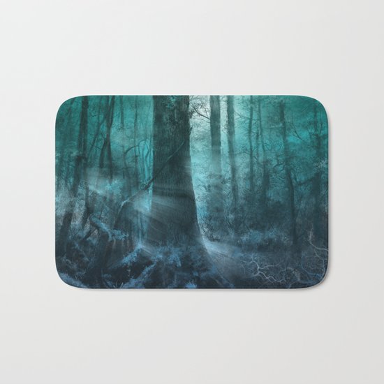 magical forest landscape Bath Mat
