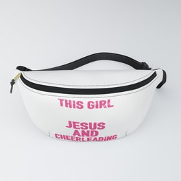 This Girl Runs On Jesus And Cheerleading Fanny Pack