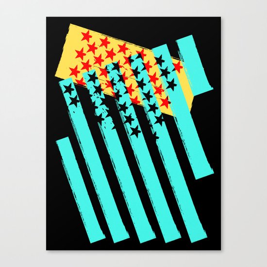Stars and stripes Canvas Print