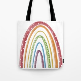 bright chalk rainbow Tote Bag