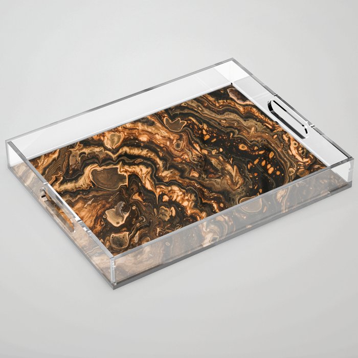 Copper Texture 02 Acrylic Tray