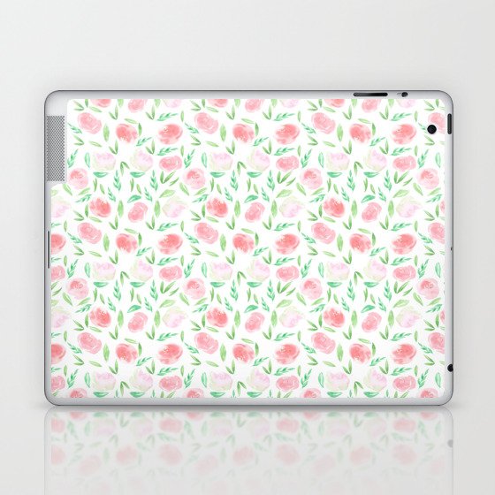 watercolor flowers Laptop & iPad Skin