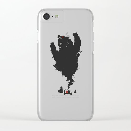 .. and There was Fire in its Eyes Clear iPhone Case