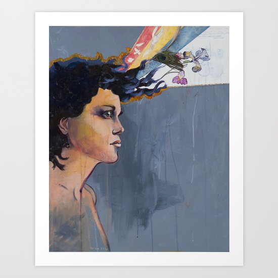 Evangeline Iris Art Print