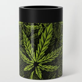 weed pattern Can Cooler