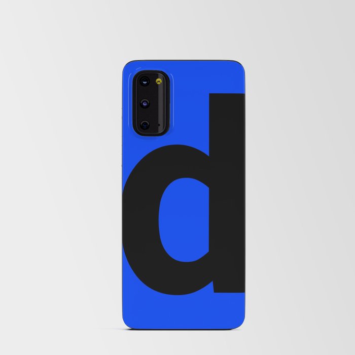 letter D (Black & Blue) Android Card Case
